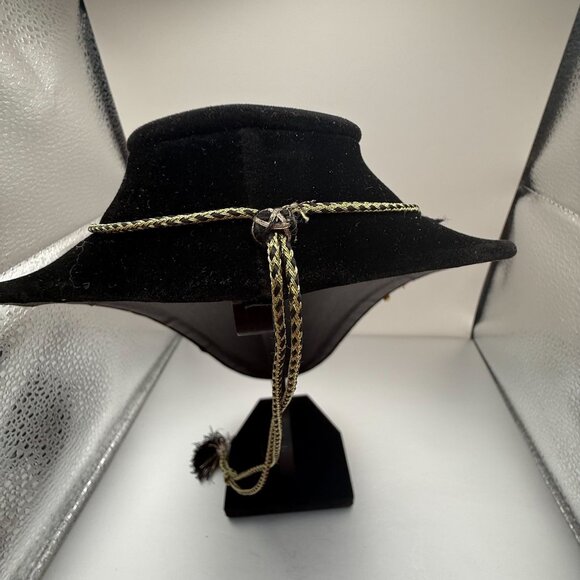 Vintage Indian Bollywood Style Gold Tone Crystal Bib Necklace With Amber Beads – - Picture 5 of 12